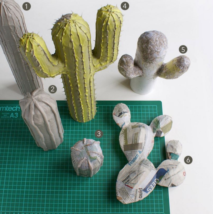 6 tutos pour créer des cactus décoratifs